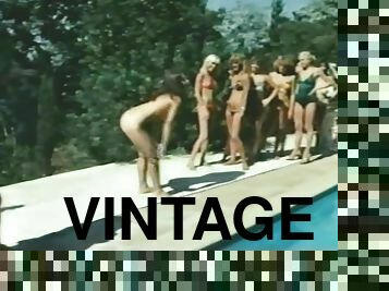 vintage, sexe-de-groupe