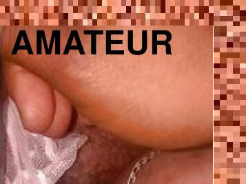 orgasme, pisser, amateur, belle-femme-ronde, fétiche, solo, insertion