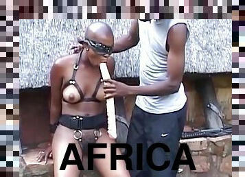 African Bald Head Hot Lady Outdoor Public Hardcore Ethnic Bdsm