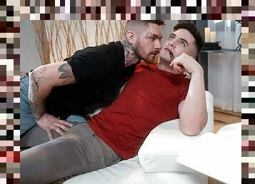 anal, fellation, gay, musclé, tatouage