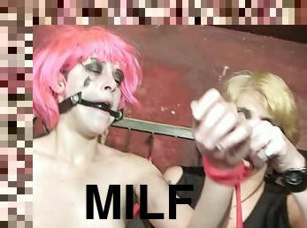 Small Titted Colored Hair Skank Is Submissive To Her Lezdom Lady For Some Bdsm Play - LuckyPerverts