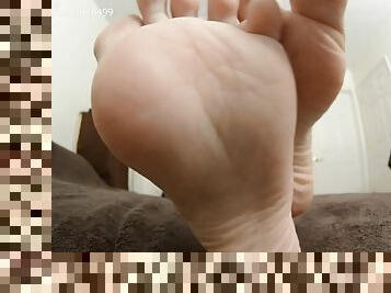 Shy stepmom amazing toes