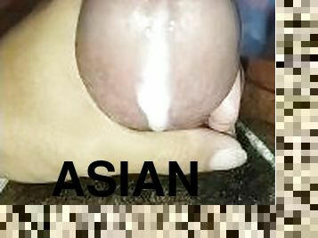 asia, mastubasi, amatir, handjob-seks-dengan-tangan-wanita-pada-penis-laki-laki, sperma, seorang-diri