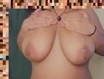 tetas-grandes, enorme, negra-ebony, regordeta, natural, guapa, tetas, tetas-caídas