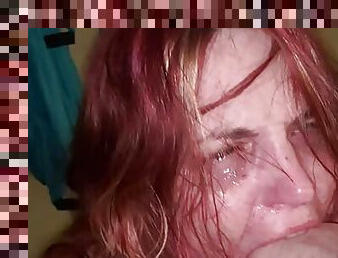 Degraded, slapped, gagged kinky bdsm whore