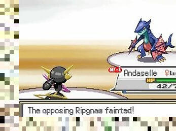 Pokemon hentai version - Fighting my sexy rival again