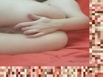 gros-nichons, masturbation, orgasme, chatte-pussy, russe, écolière, maison, massage, doigtage, petite