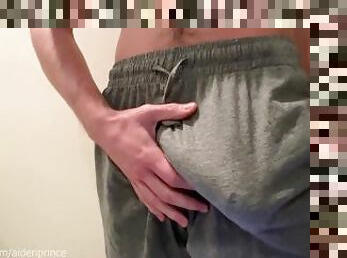 Cumming in my thin shorts (shaking orgasm while moaning)