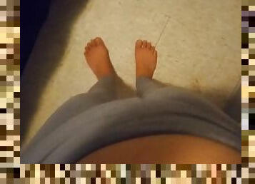 Bare Feet 'n' Big Belly POV