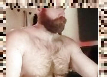 papa, masturbation, amateur, ejaculation-sur-le-corps, énorme-bite, gay, ejaculation, solo, pappounet, bite