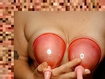 humiliated! DD cup tits too big for pumps