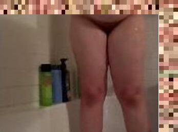 Chubby Bbw taking a shower