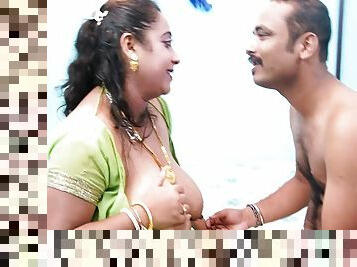 Sexy Mallu Big Boobs Bhabi Doing Work In Home Deborji Dont Control Himself To Seeing Her Big Boobs Mallu Bhabi