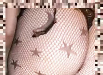 Shaking my ass in fishnets