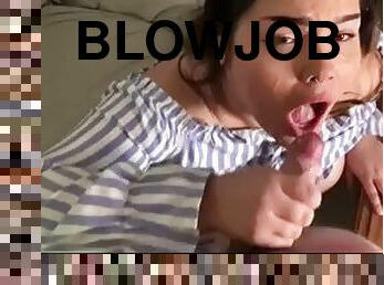 Facial compilation! Lots of blowjobs end