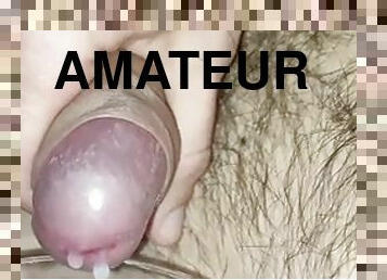 Handjob and cum eruption FIRST CLOSEUP! thick semen