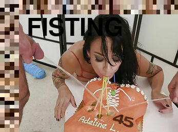 Adeline Lafouine B-day #1wet, 2on1, Anal Fisting, ATM, DAP, Wrecked Ass, ButtRose, Pee Drink, Squirt, Creampie Swallow GIO2249 - PissVids