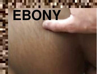 Ebony teen takes big dick