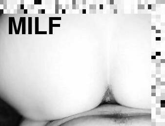 vagina-pussy, jenis-pornografi-milf, hitam, sudut-pandang, menunggangi, bokong, putih, penis, berair