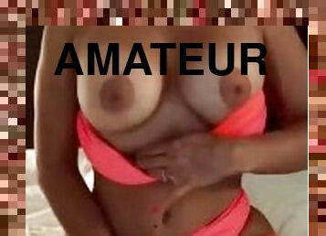 cul, gros-nichons, masturbation, amateur, milf, belle-femme-ronde, blonde, belle, fétiche, solo