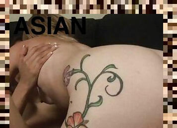 asiatique, cul, masturbation, vieux, orgasme, chatte-pussy, giclée, lesbienne, ados, blonde