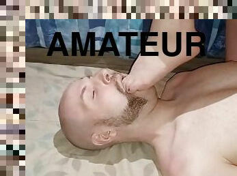 amaterski, par, rob, stopala-feet, pov, fetiš, pušenje-sucking, prsti