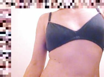 TGirl Teases You with Her Bra