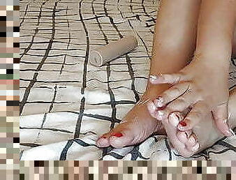 amateur, matang, buatan-sendiri, orang-latina, urut, kaki, fetish, spanish, biseksual, rambut-perang