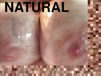 Pov oiled up lotion massive natural slippery tits