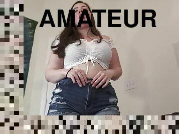 masturbation, amateur, anal, ejaculation-sur-le-corps, ados, hardcore, belle-femme-ronde, joufflue, point-de-vue, chevauchement