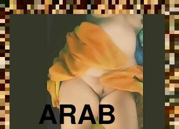 Sexy pear shaped Arabian gypsy cougar laying around with no panties on