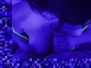 Sucking Dick under a black light