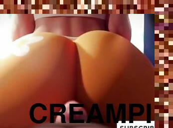 papa, muschi, beule-schuss, junge, creampie, beule, anime, hentai, vati, raue