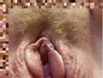 klitta, masturbation, orgasm, fitta-pussy, kvinnligt-sprut, amatör, milf, pov, ensam, vått