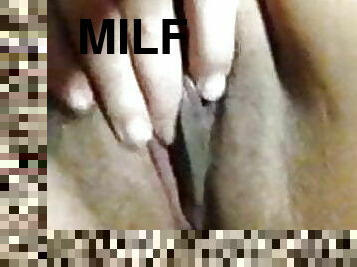 masturbation, orgasm, fitta-pussy, milf, fingerknull, vacker, bisexuell, brunett