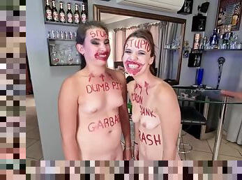 Two Stupid Sluts Degrading Themselves