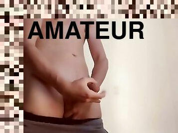 masturbation, amateur, ejaculation-sur-le-corps, énorme-bite, ados, gay, branlette, ejaculation, solo, néerlandais