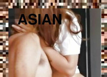 asiatisk, store-pupper, pussy, arabisk, creampie, thai, søster, pupper, perfekt