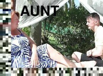 Aunt Judy's XXX - Busty Redhead MILF JoJo Fucks the Gardener