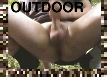 masturbation, en-plein-air, public, amateur, ejaculation-sur-le-corps, secousses, ejaculation, solo, exhibitionniste