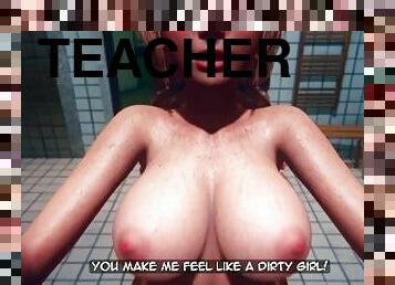 Schoolgirl Fucked In The Shower By Gym Teacher (3D)