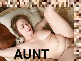 Aunt Judy's XXX - 44yo Full-Bush MILF Yulenka Moore SUCKS & FUCKS a young stud, then gets a FACIAL