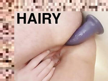 Chubby Hairy Trans Guy Adores Anal In Shower