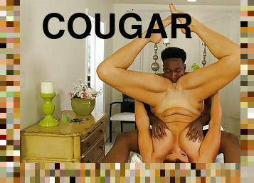 Randy cougar Vanessa Videl fucked by the black masseur all over the table