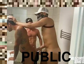 public, ejaculation-sur-le-corps, énorme-bite, gay, pornstar, sale, ejaculation, minet, bite, dure