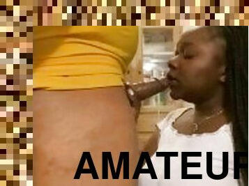 amateur, fellation, ébène, ados, par-voie-orale