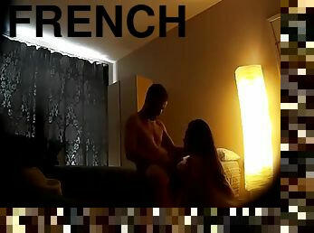 amateur, cam, française, couple, voyeur, brunette