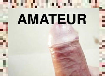 masturbation, amateur, ejaculation-sur-le-corps, branlette, secousses, point-de-vue, ejaculation, sperme, solo, boules