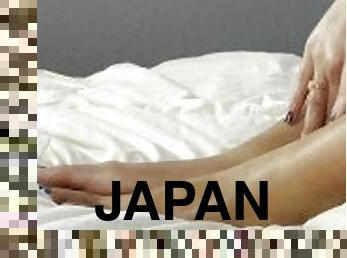 asiatisk, amatör, tonåring, japansk, massage, fötter, vacker, fetisch, tår