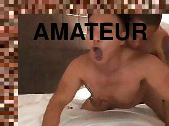 asiatisk, amatør, anal, bøsse, par, kælling, familie, webcam, muskuløs, hotel